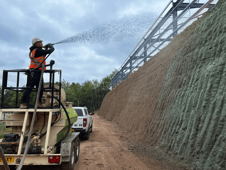 Hydroseeding: an efficient solution for erosion control and landscaping