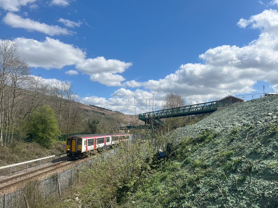 Hydroseeding rail embankment in Pentre
